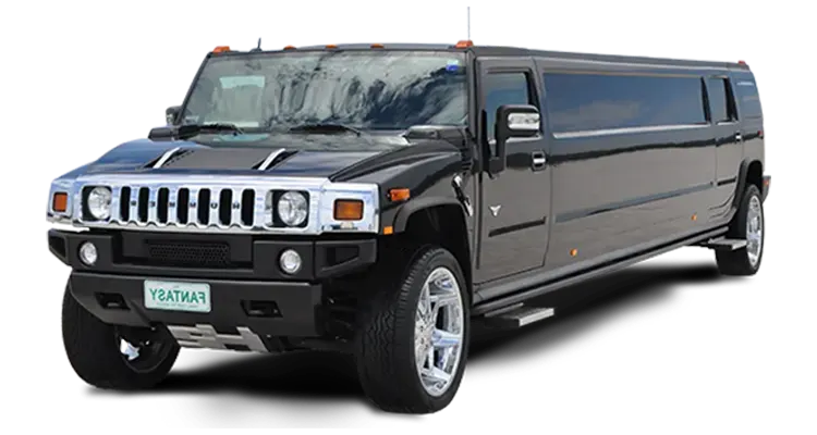 Black Hummer H2 limousine