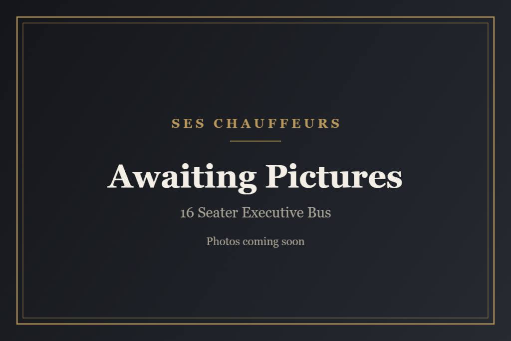 16 seater executive bus - pictures coming soon